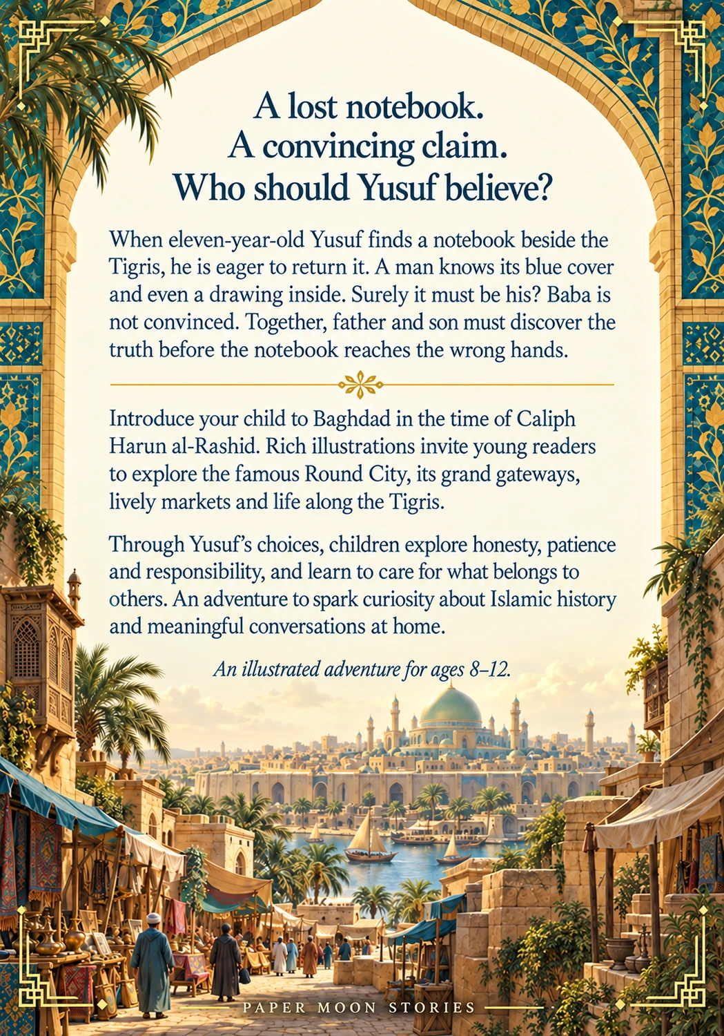 An Adventure in Baghdad — Portrait back cover
