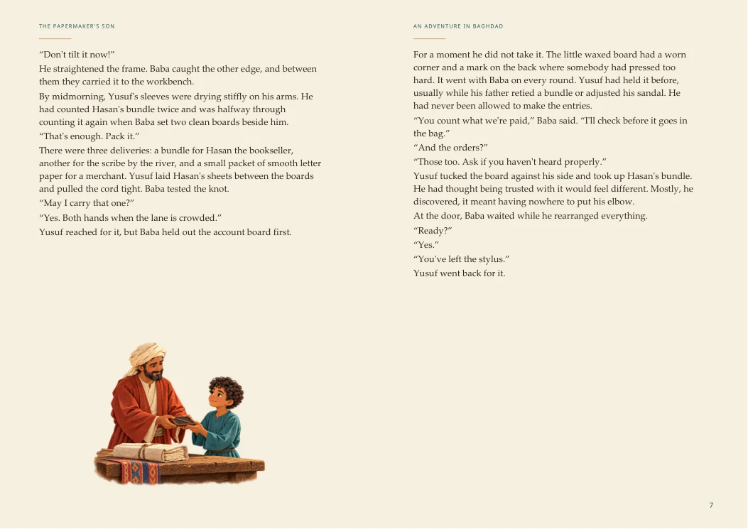 An Adventure in Baghdad — landscape Chapter One page 2
