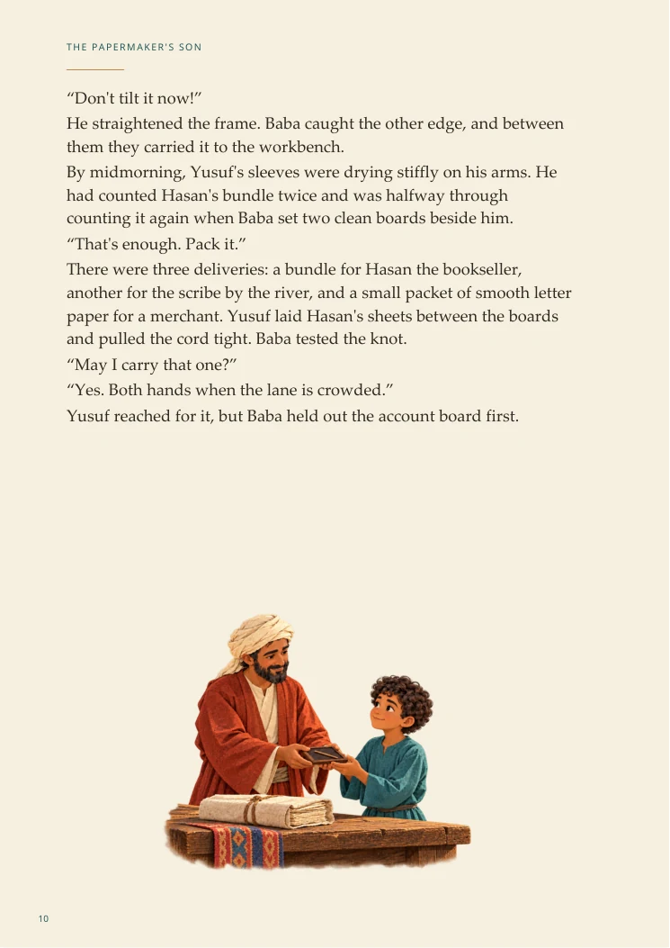 An Adventure in Baghdad — portrait Chapter One page 3