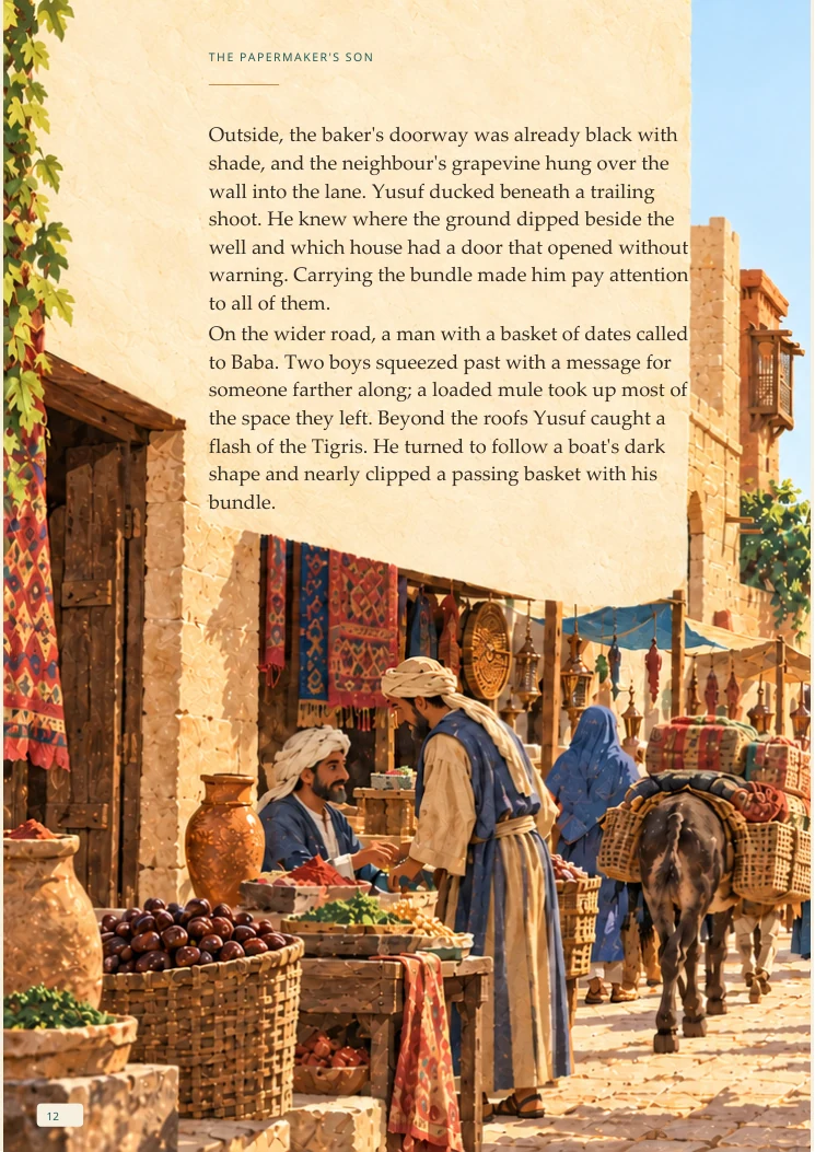 An Adventure in Baghdad — portrait Chapter One page 5