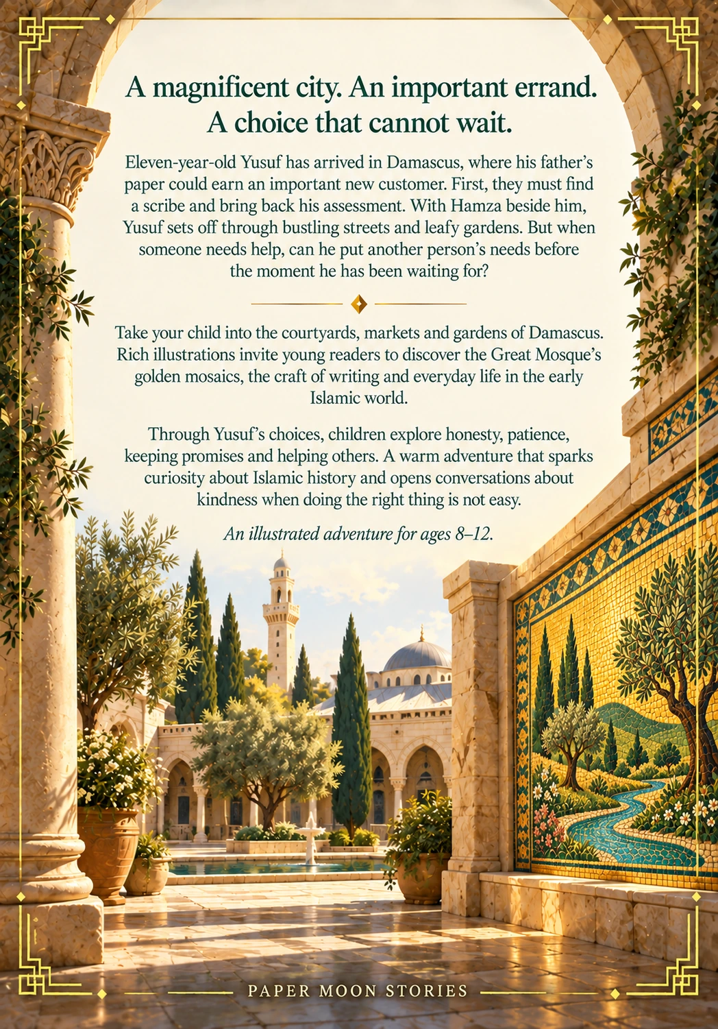 An Adventure in Damascus — Portrait back cover