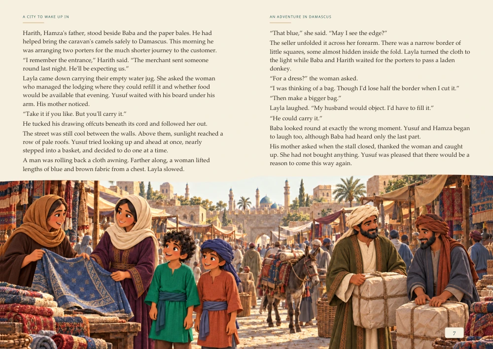 An Adventure in Damascus — landscape Chapter One page 2