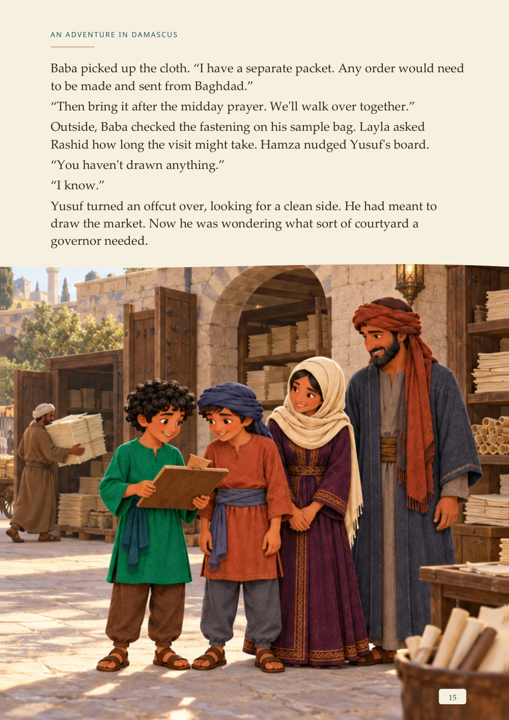 An Adventure in Damascus — portrait Chapter One page 8