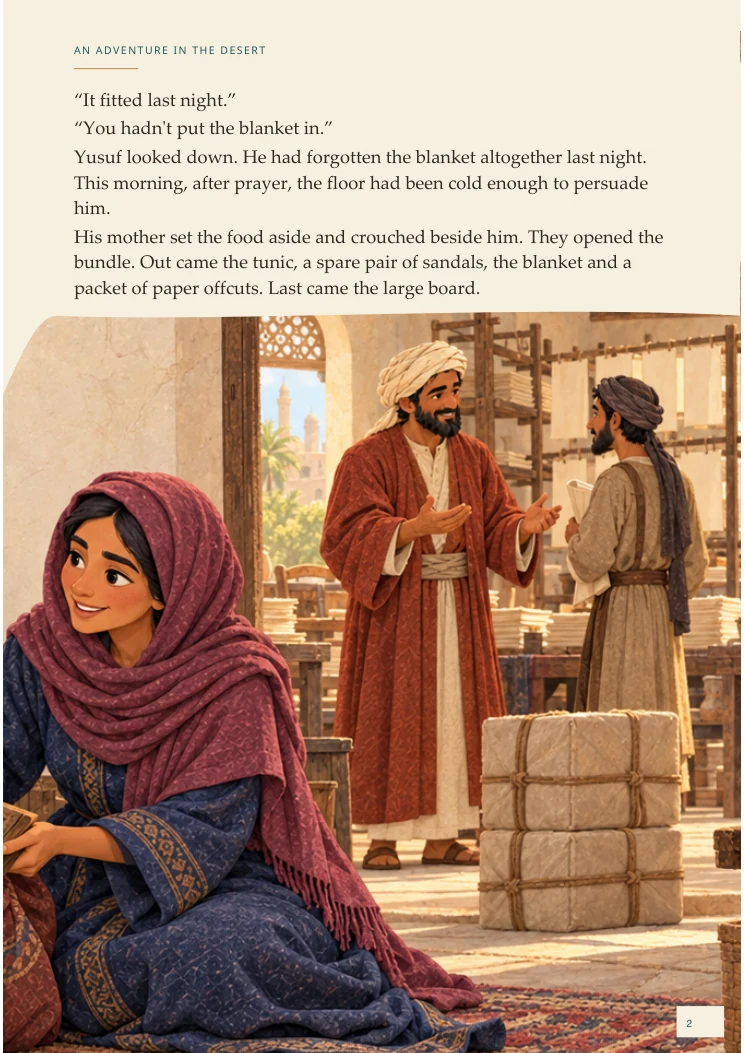 An Adventure in the Desert — portrait Chapter One page 2