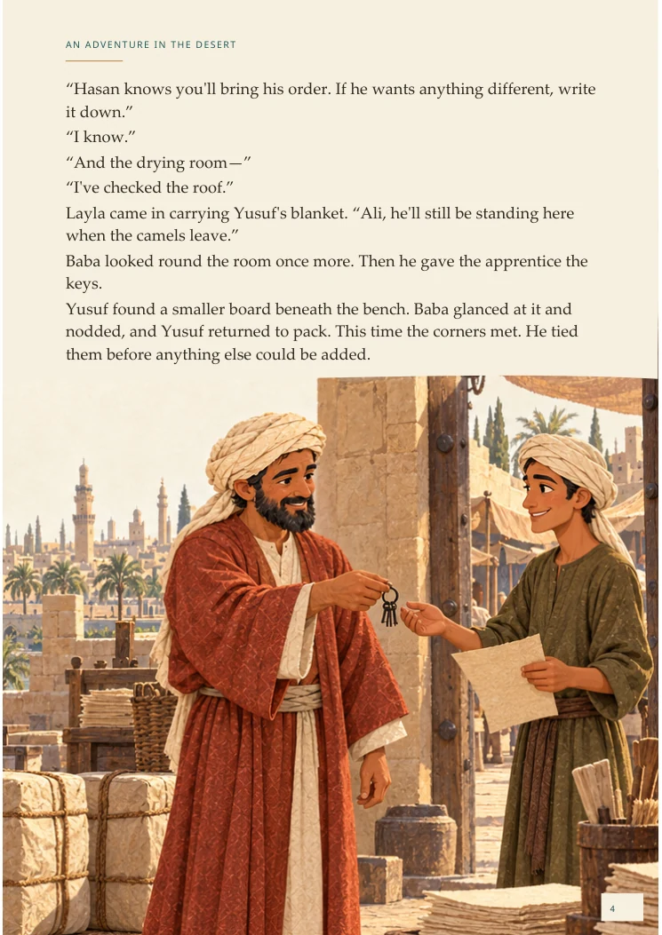 An Adventure in the Desert — portrait Chapter One page 4