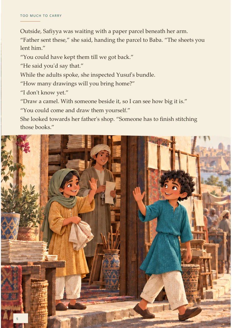 An Adventure in the Desert — portrait Chapter One page 5