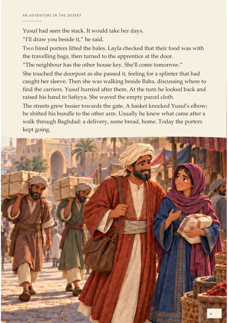 An Adventure in the Desert — portrait Chapter One page 6