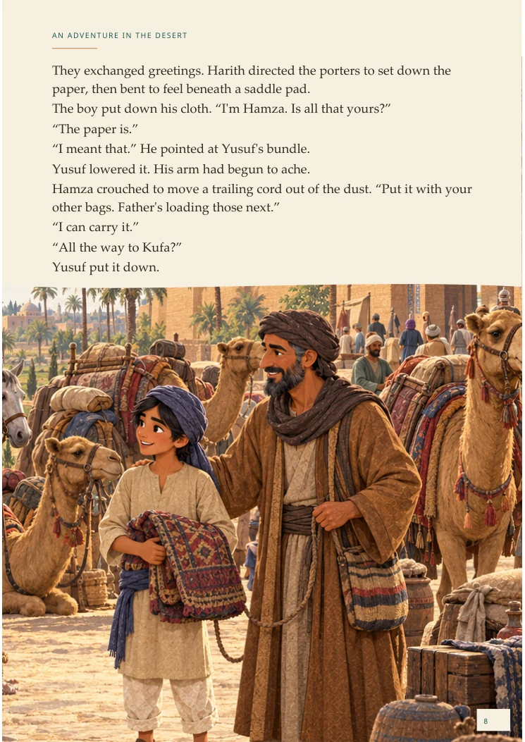 An Adventure in the Desert — portrait Chapter One page 8