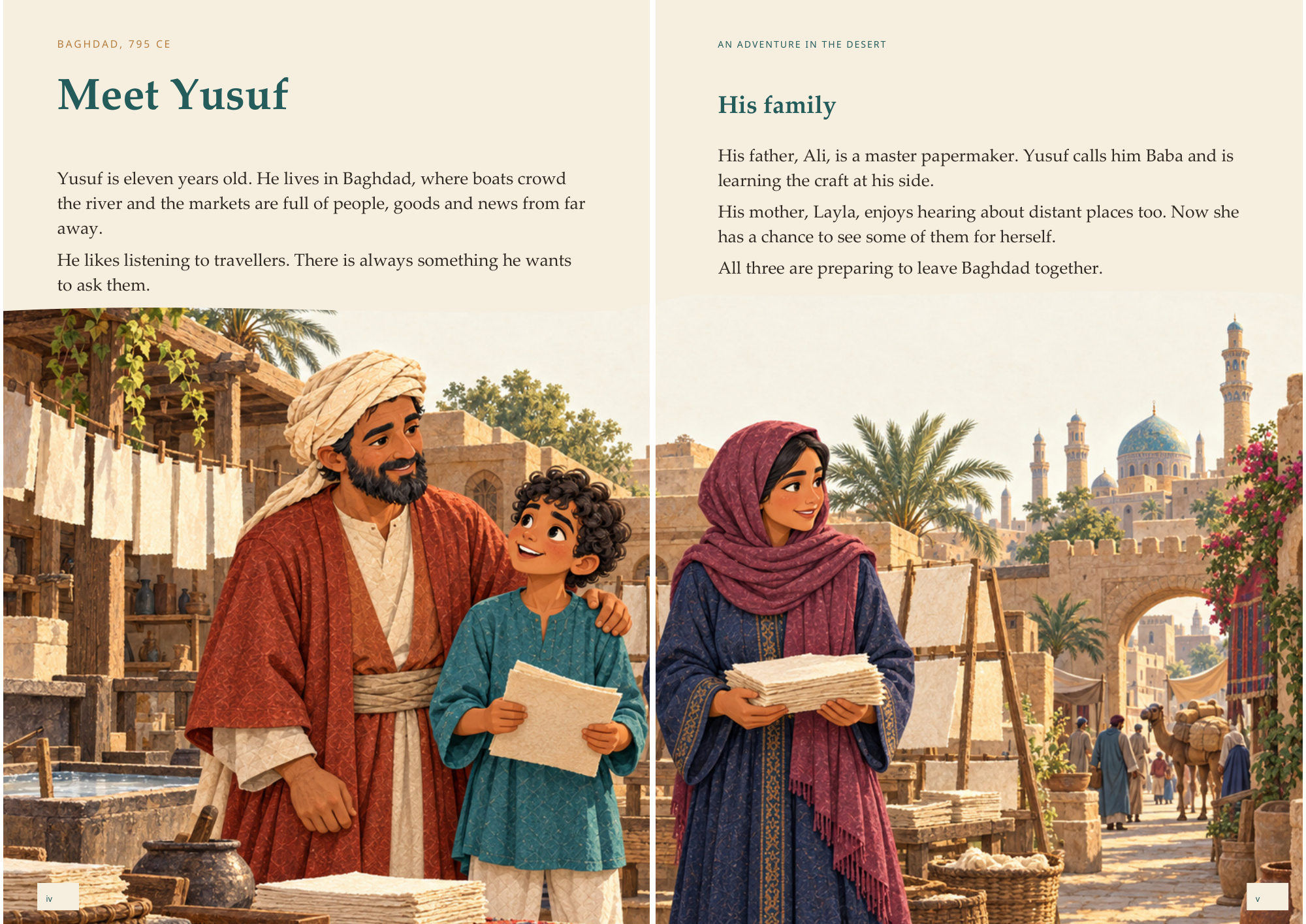 An Adventure in the Desert — Actual final portrait pages · view 3