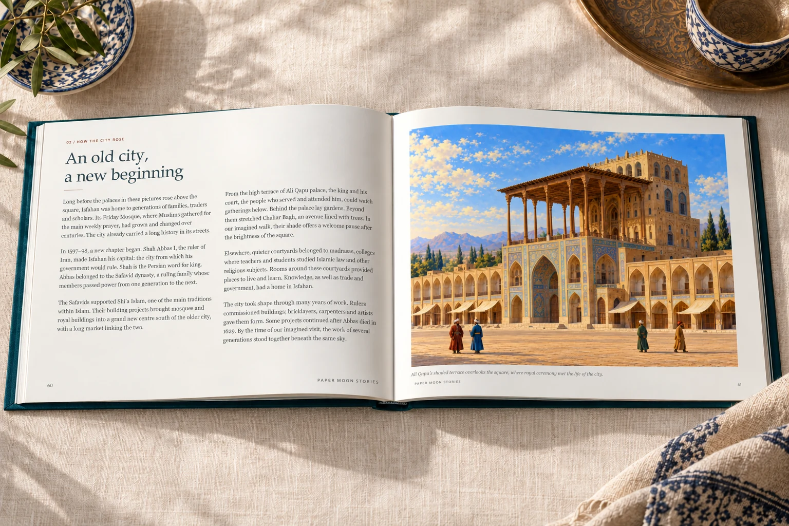Illustrative open book