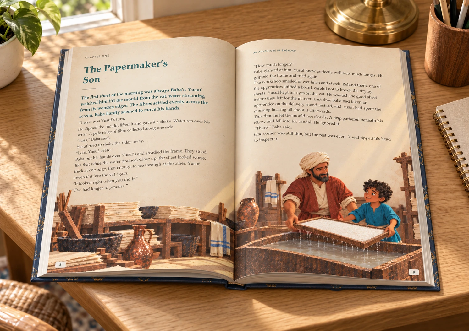 An Adventure in Baghdad — Illustrative photograph · Portrait desk