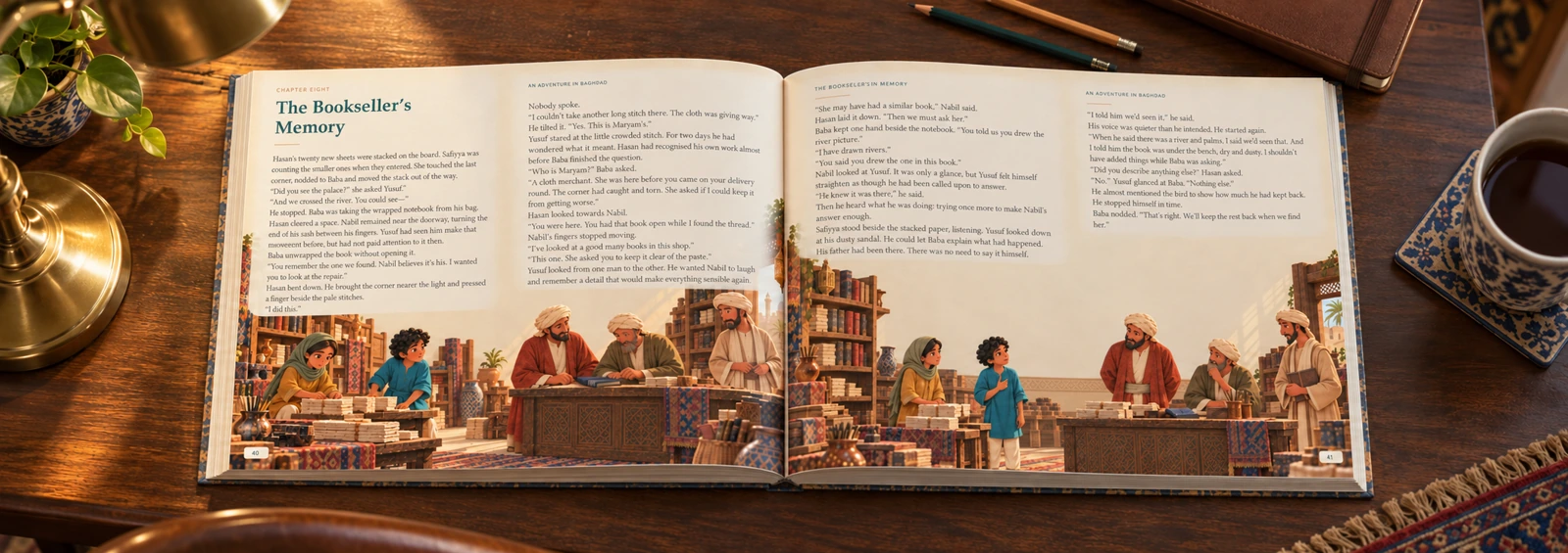 An Adventure in Baghdad — Illustrative photograph · Landscape desk