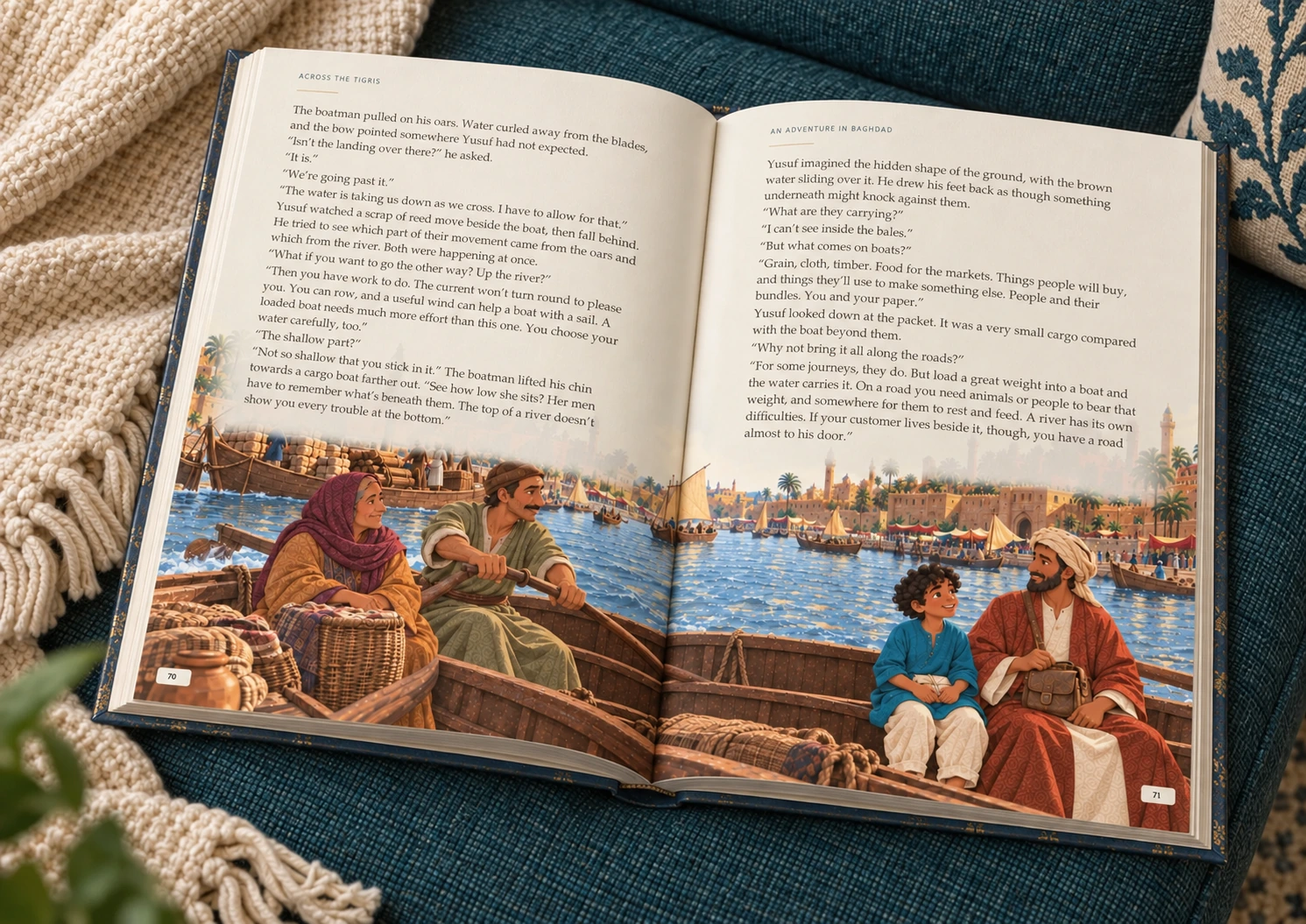 An Adventure in Baghdad — Illustrative photograph · Portrait sofa