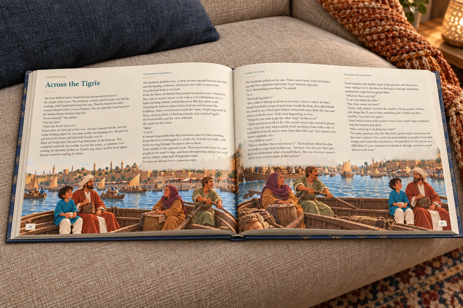 An Adventure in Baghdad — Illustrative photograph · Landscape sofa