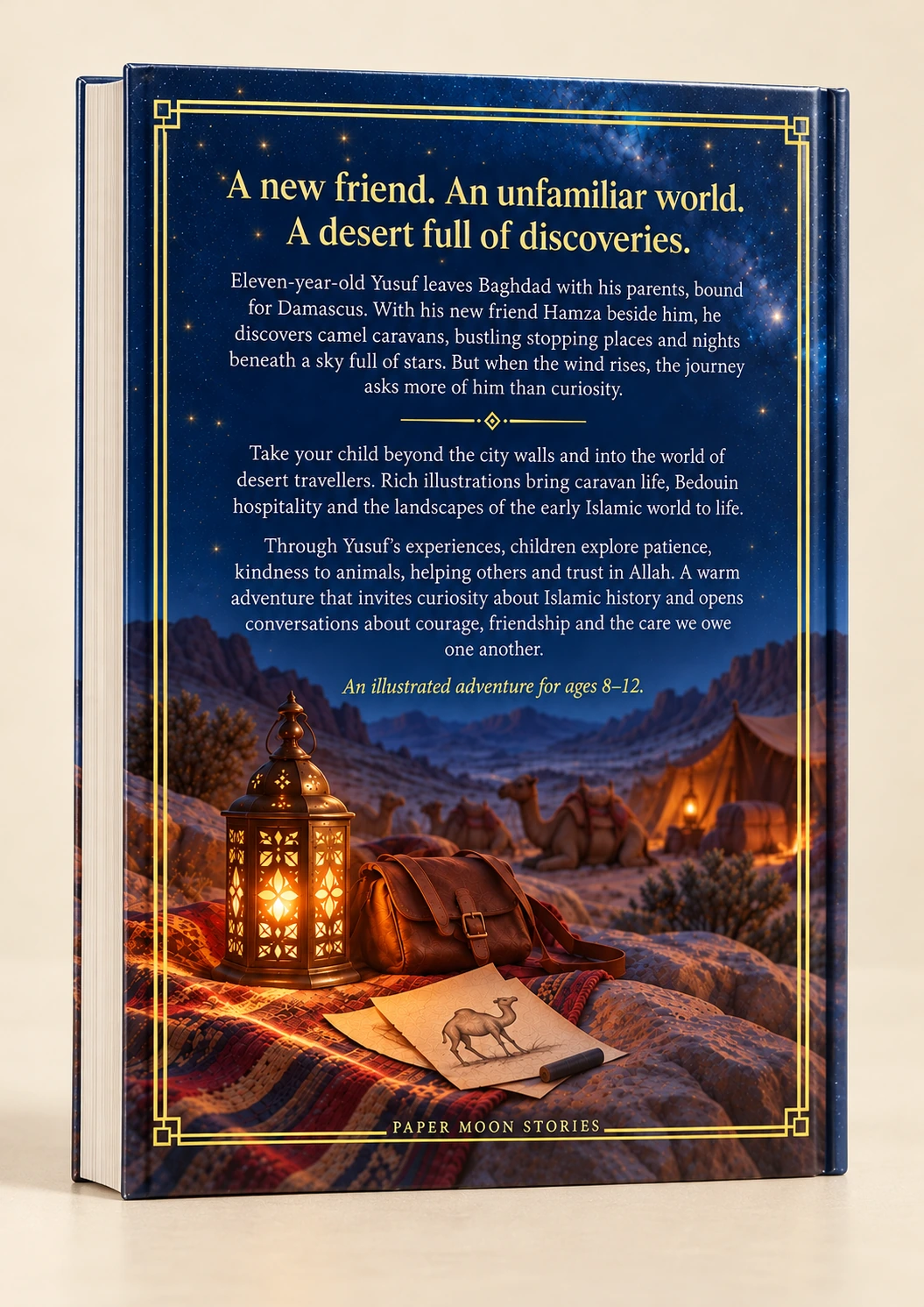 An Adventure in the Desert — Illustrative photograph · Portrait back