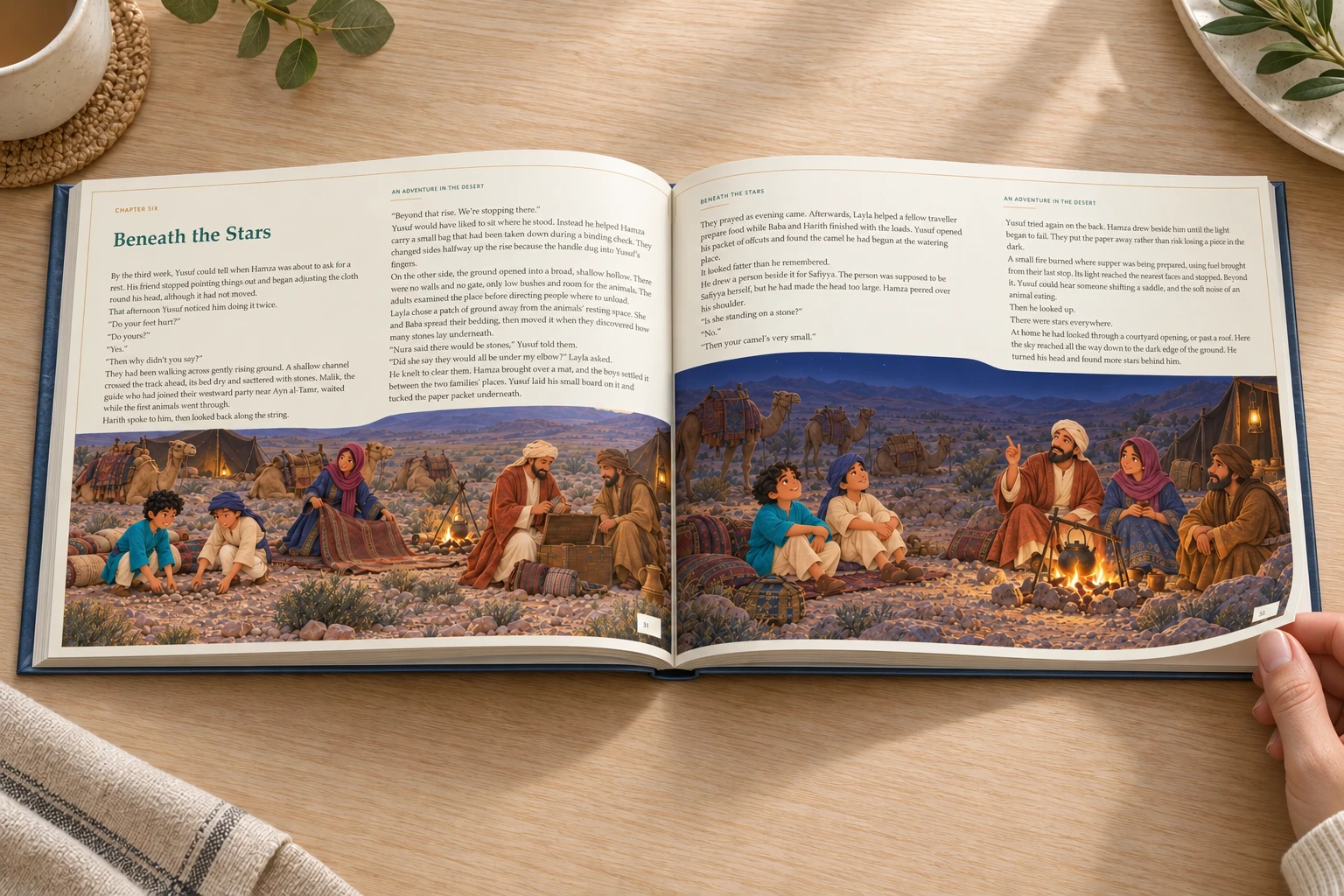 An Adventure in the Desert — Illustrative photograph · Landscape page turn
