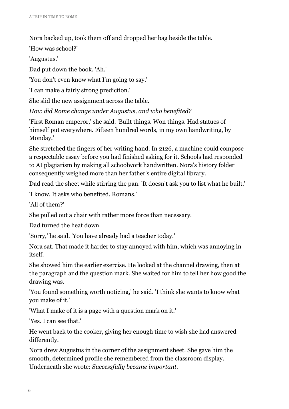 Actual second page of Chapter One