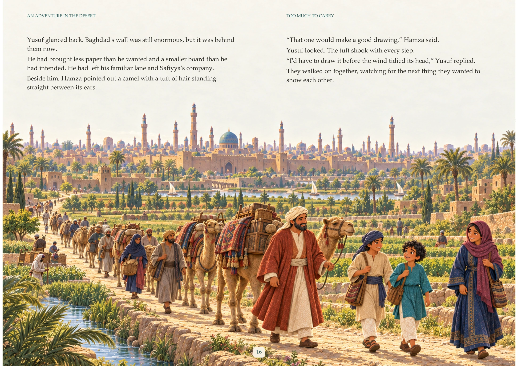 An Adventure in the Desert — Actual landscape pages